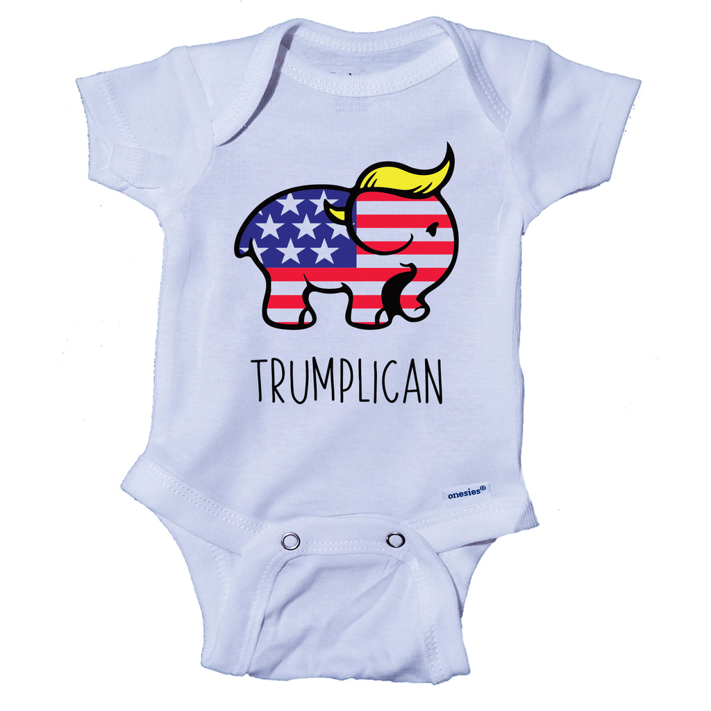Ink Trendz Trumplican Trump Themed Baby Onesie® One-Piece Bodysuit