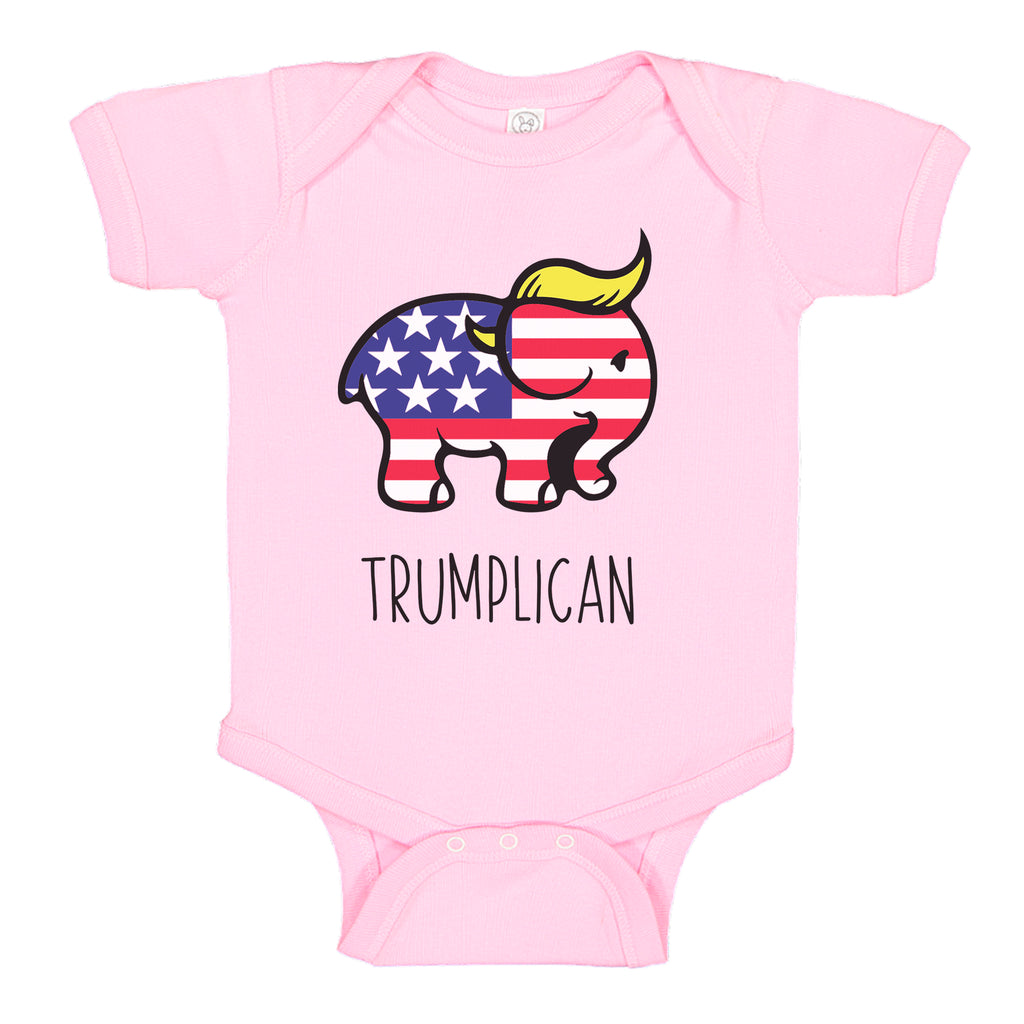 Ink Trendz® Trumplican Trump Themed Baby One-Piece Bodysuit Trump Baby Onesie Baby Girl 