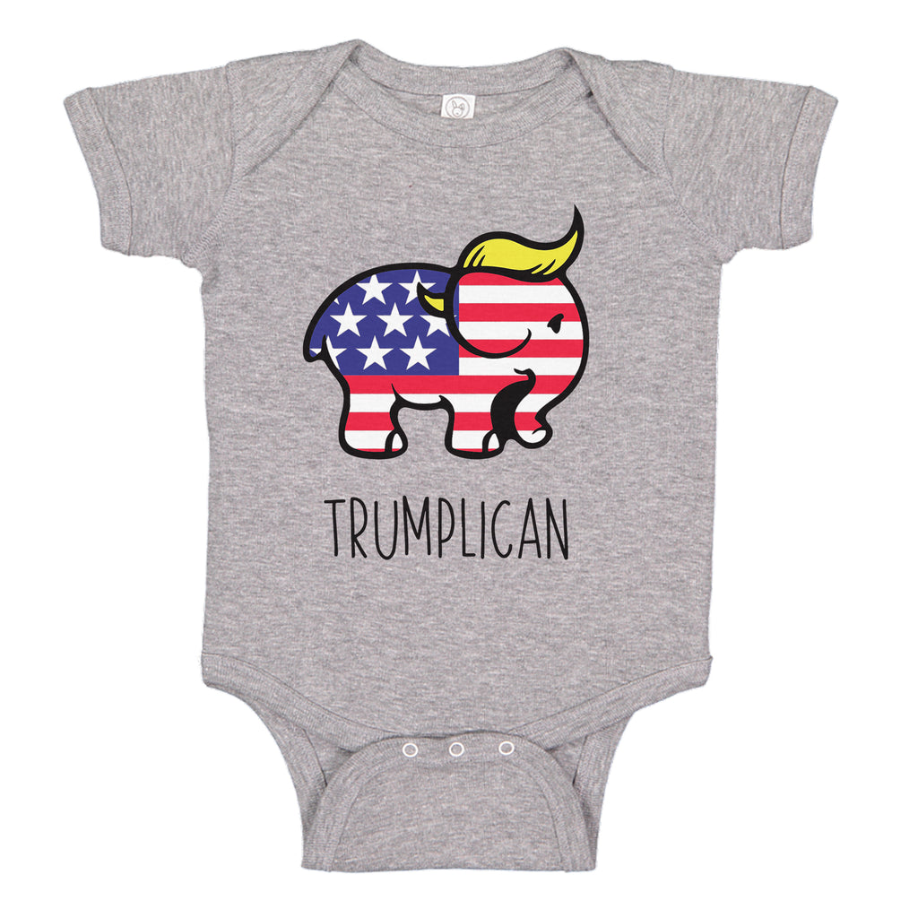 Ink Trendz® Trumplican Trump Themed Baby One-Piece Bodysuit Trump Baby Onesie