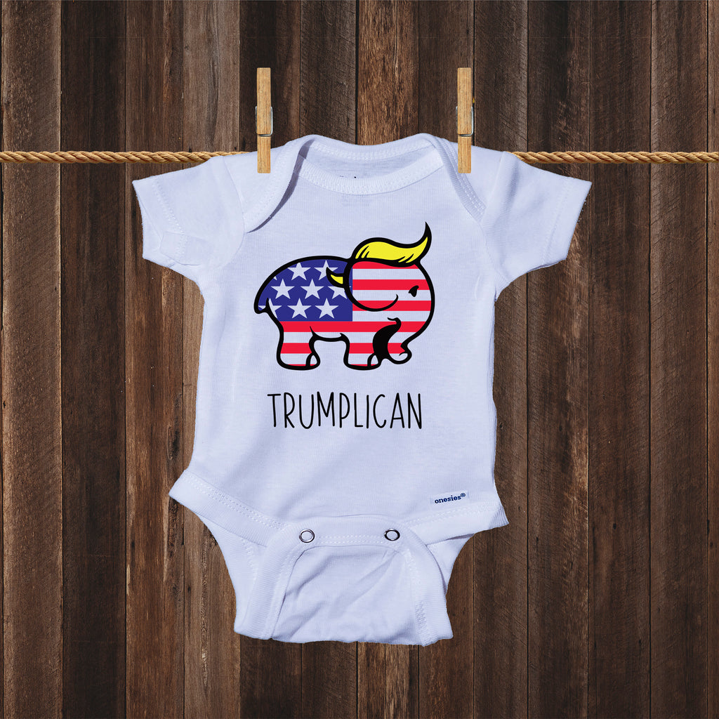 Ink Trendz Trumplican Trump Themed Baby Onesie® One-Piece Bodysuit