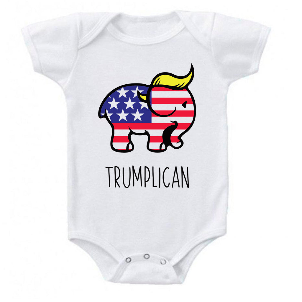 Ink Trendz® Trumplican Trump Themed Baby One-Piece Bodysuit Trump Baby Onesie