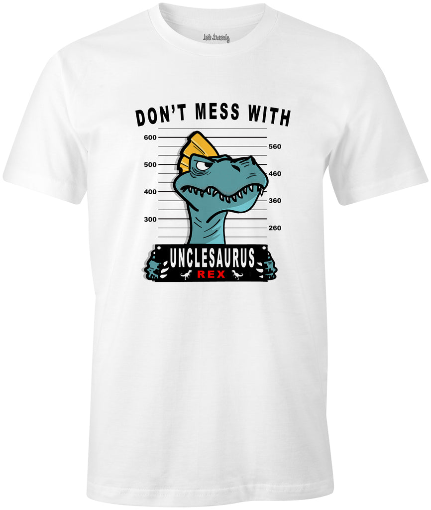 Ink Trendz® Don't Mess With Unclesaurus Uncle Announcement Jurassic Themed  T-Shirt