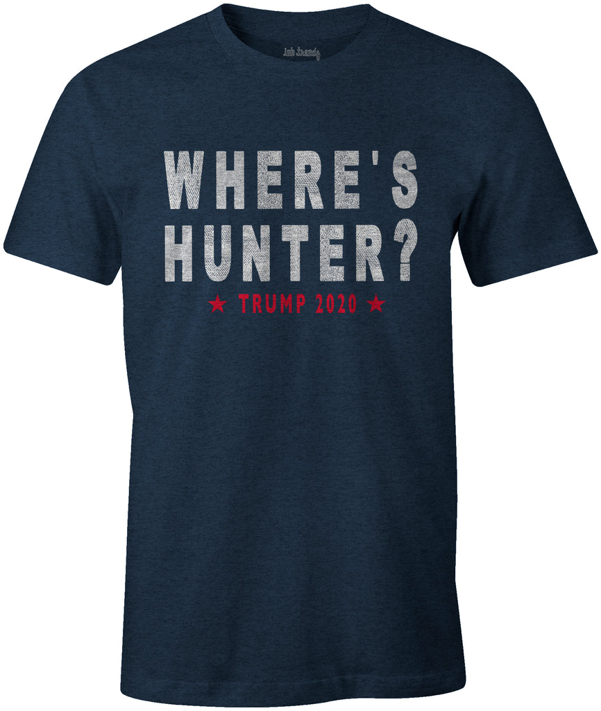 Ink Trendz® WHERE's HUNTER? TRUMP 2020 Funny Political T-Shirt