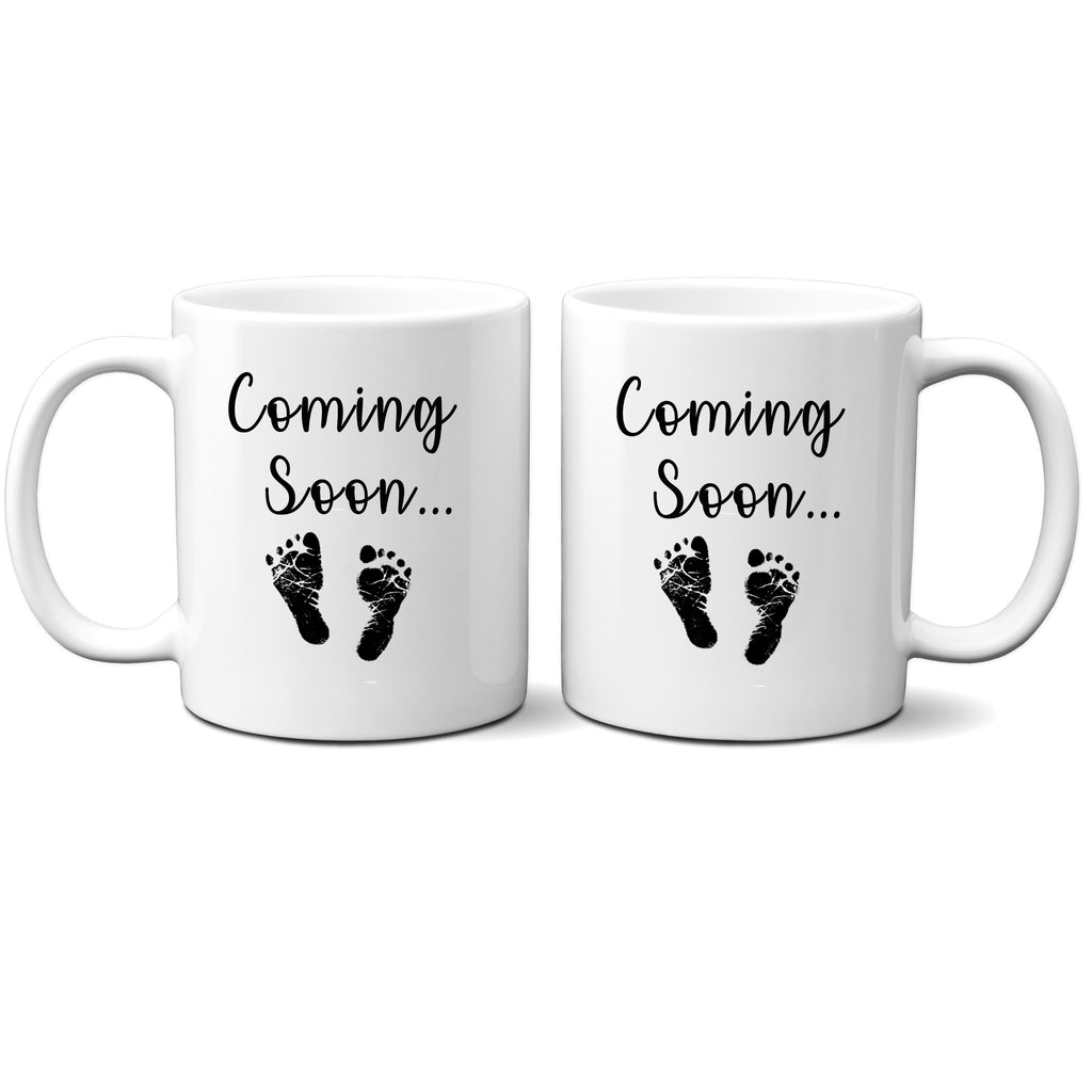 Ink Trendz®  Coming Soon Baby Feet Pregnancy Announcement 11 oz. Ceramic Coffee Mug