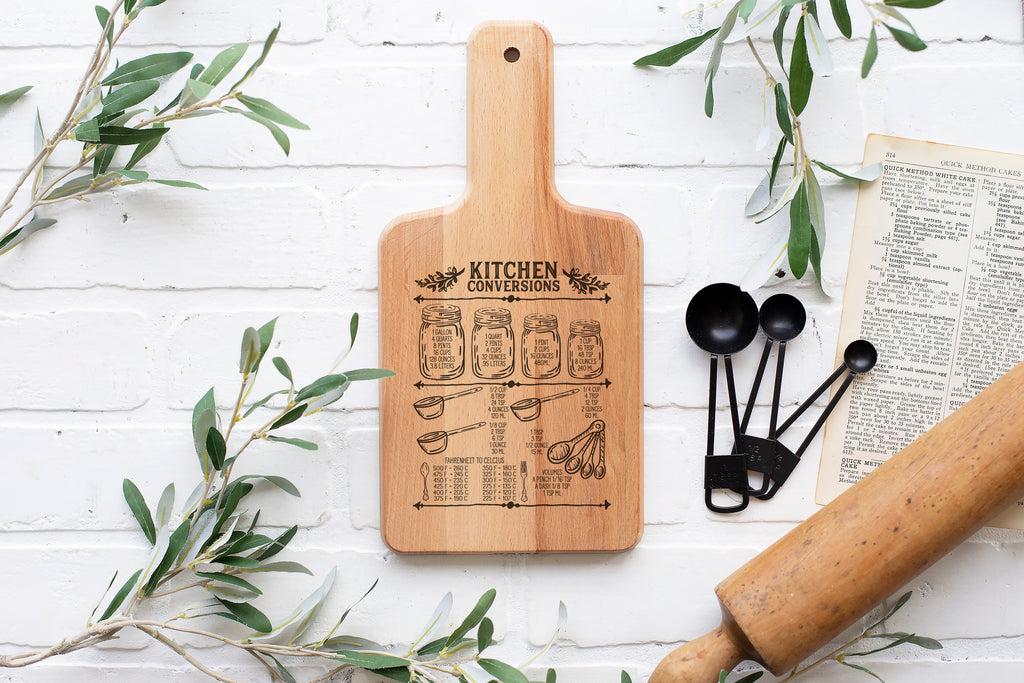 Ink Trendz Kitchen Conversions Decorative Charcuterie Cheese Cutting Board