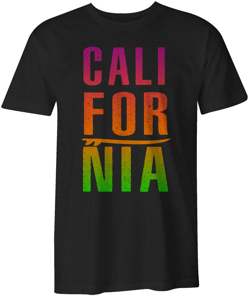 CALIFORNIA Surfing Tropical Style T-Shirt