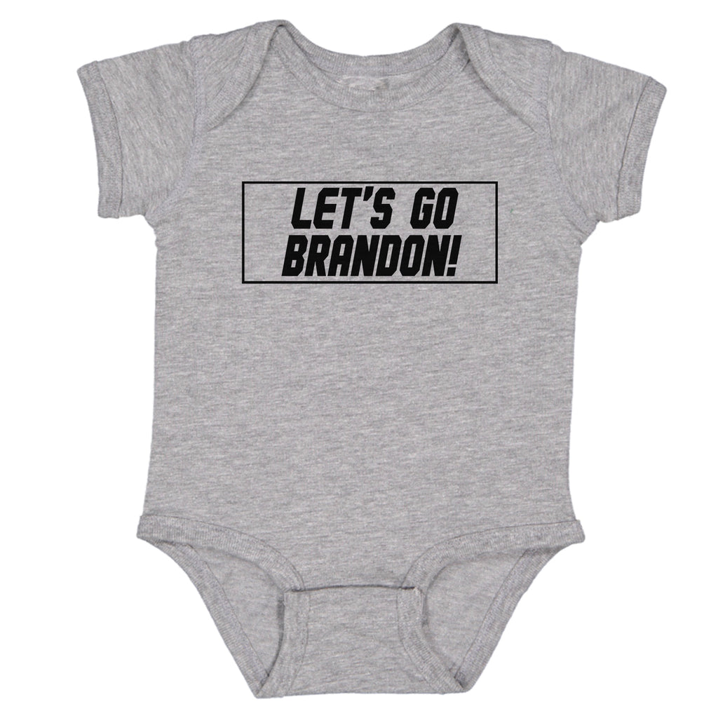 The Peoples Brigade Lets Go Brandon FJB Baby Romper Bodysuit | OP-1 |, Let's Go Brandon Onesie, Let's Go Brandon Baby T-Shirt