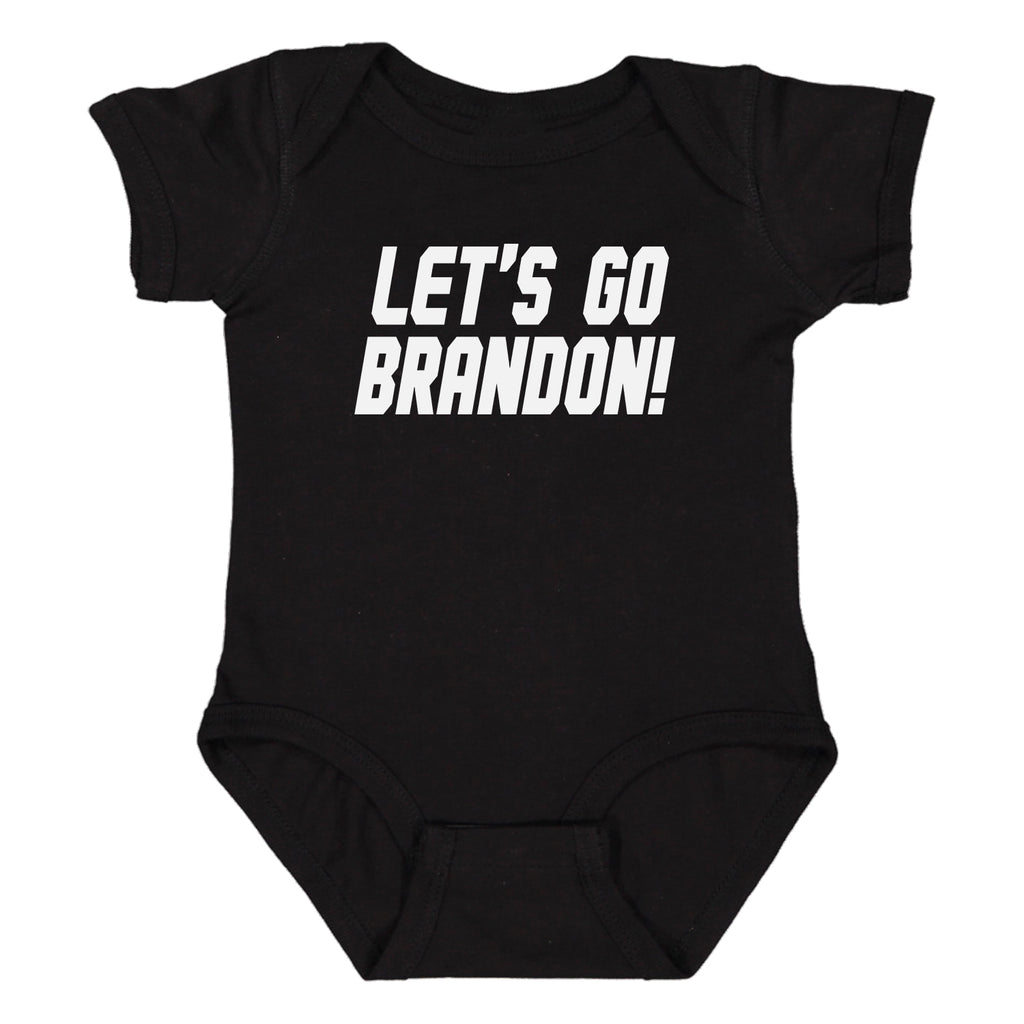 The Peoples Brigade Let's Go Brandon FJB Baby Romper Bodysuit | OP-2 |