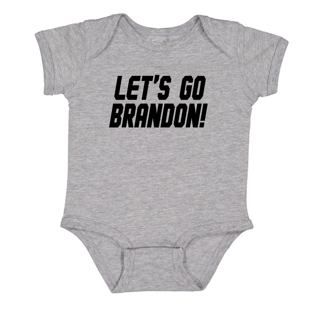 The Peoples Brigade Let's Go Brandon FJB Baby Romper Bodysuit | OP-2 |