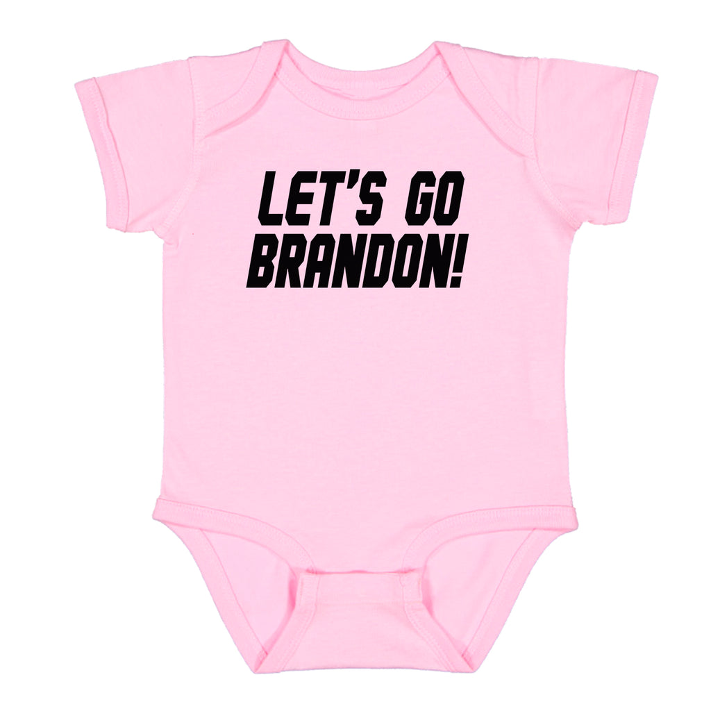 The Peoples Brigade Let's Go Brandon FJB Baby Romper Bodysuit | OP-2 |