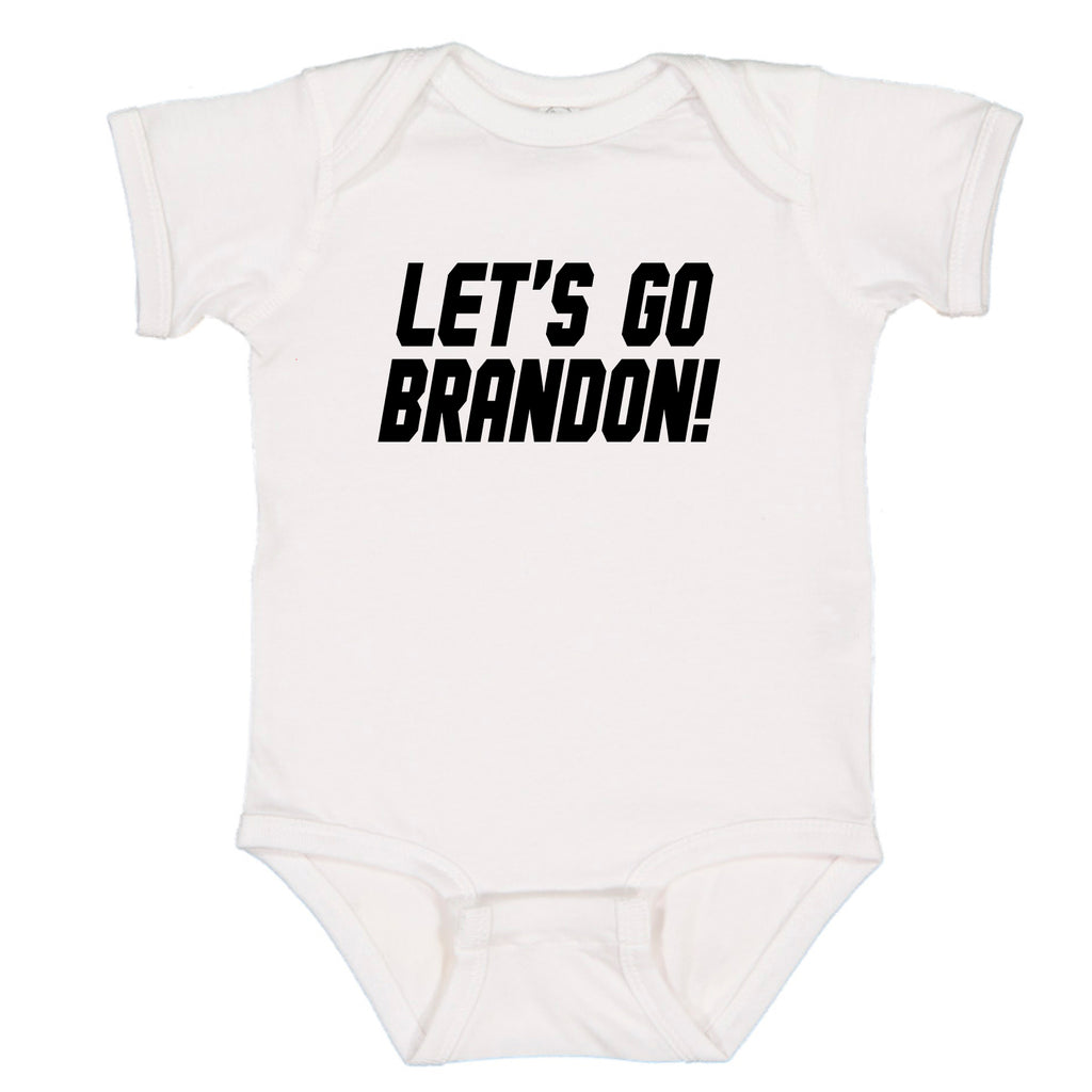 The Peoples Brigade Let's Go Brandon FJB Baby Romper Bodysuit | OP-2 |