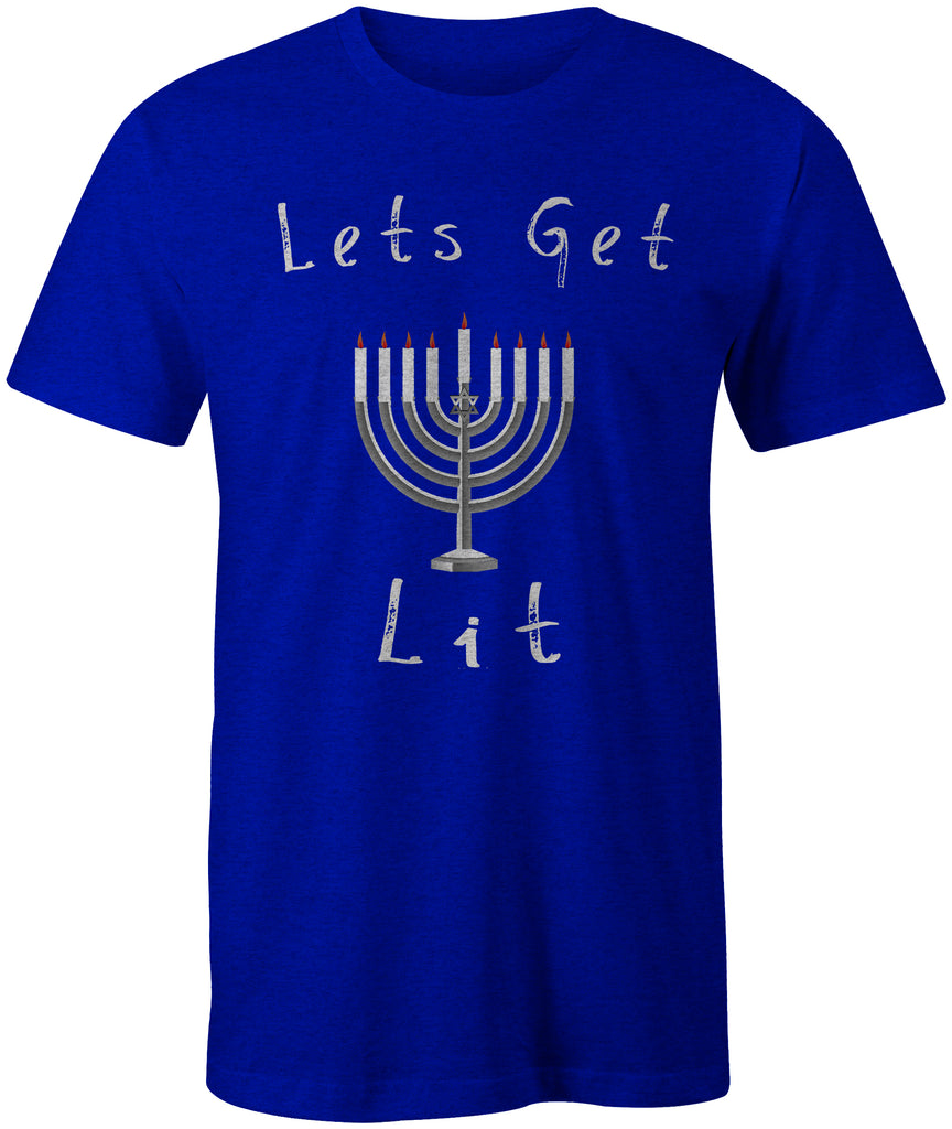 Lets Get Lit Hanukkah Men's T Shirt