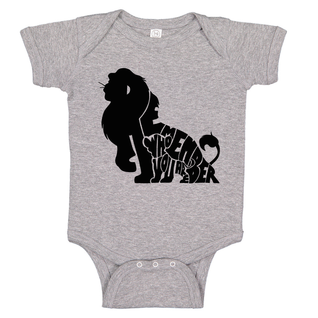 Remember Who You Are Simba Lion King Themed Bodysuit Romper