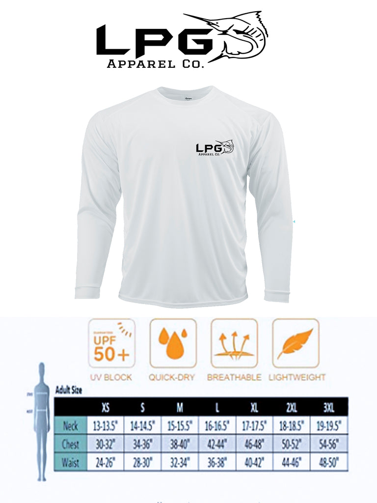 LPG Apparel Co. Screamin' Mahi  Rashguard Fishing Long Sleeve Performance UPF+50 Unisex T-Shirt