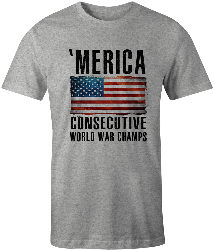 Ink Trendz® 'Merica Consecutive World War Champs USA Flag T-Shirt