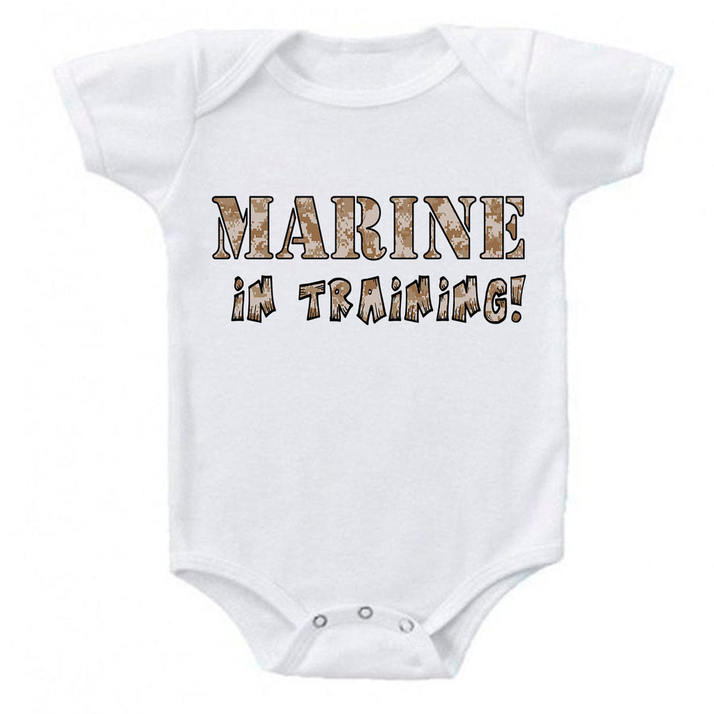 Marine in Training Military Baby Bodysuit Romper