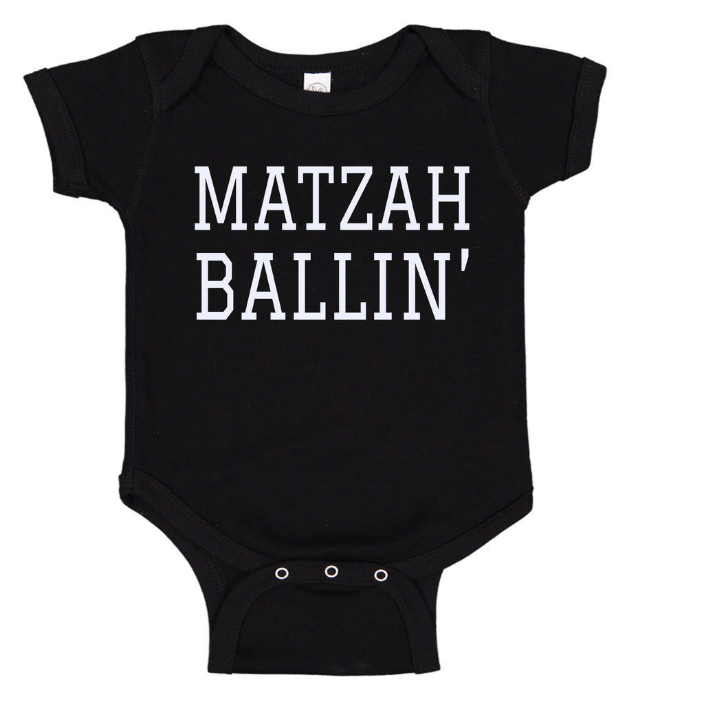 MATZAH BALLIN' Cute Baby Bodysuit