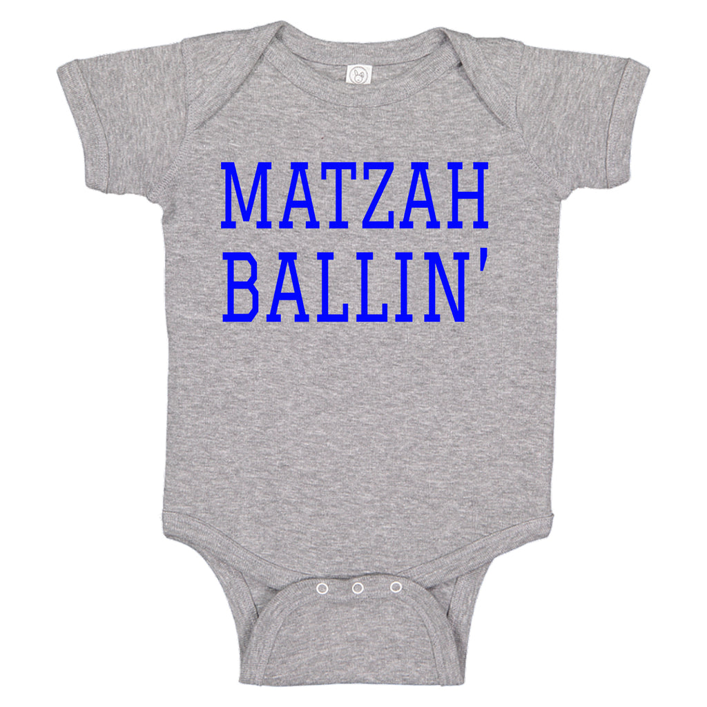 MATZAH BALLIN' Cute Baby Bodysuit