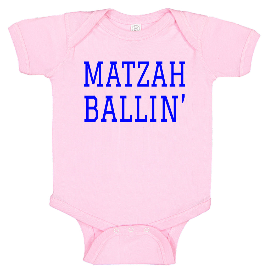 MATZAH BALLIN' Cute Baby Bodysuit