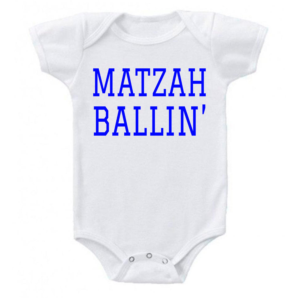 MATZAH BALLIN' Cute Baby Bodysuit