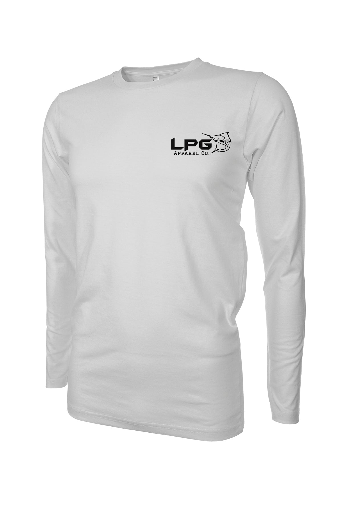 Yellowfin Tuna Chase Long Sleeve Fishing Shirt for unisex UPF 50 Dri-FIT Performance Rashguard T-Shirt White / Medium