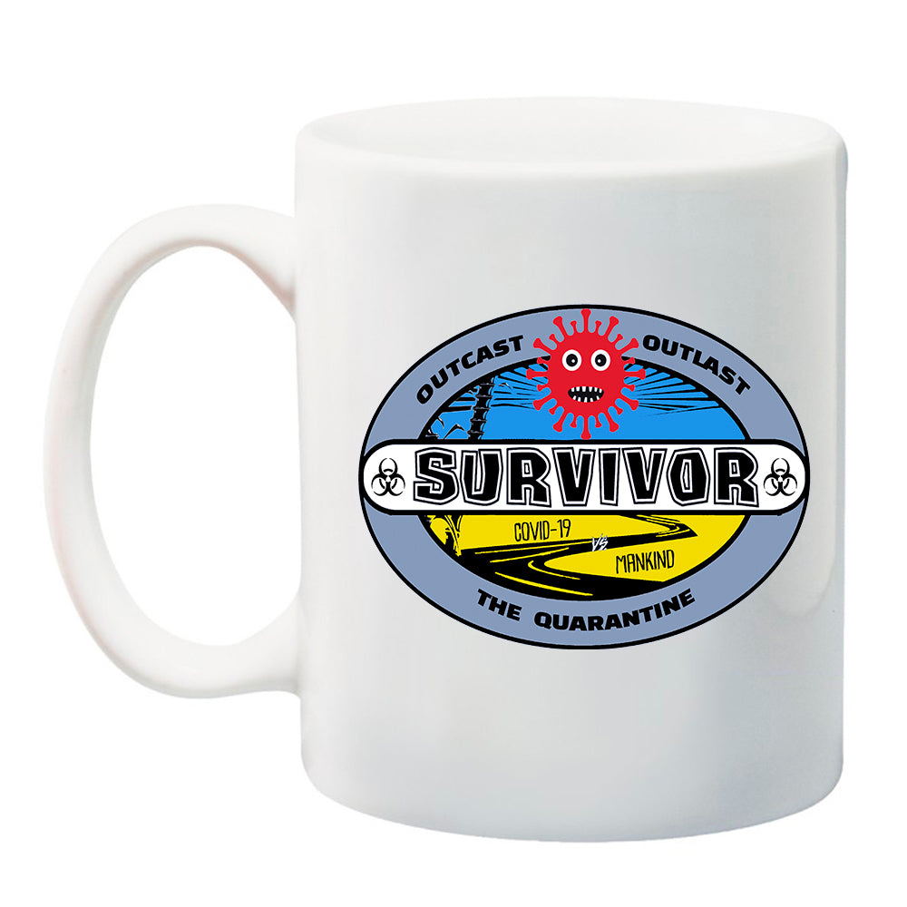  Ink Trendz® Coronavirus Survivor Outcast Outlast The Quarantine COVID-19  11 oz. Ceramic Coffee Mug