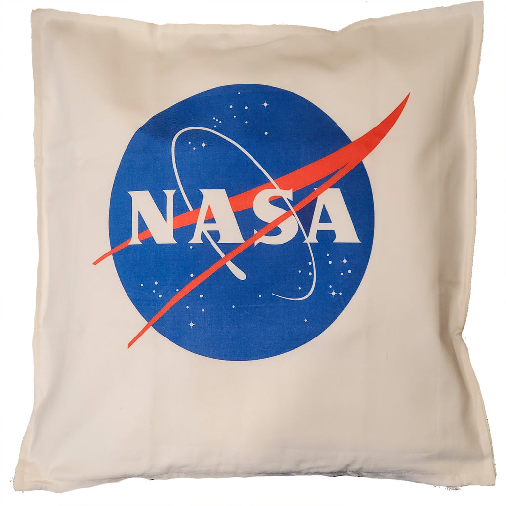Ink Trendz® NASA Meatball Logo Signature 20" x 20" Decorative  Throw Pillow for those Space and Nasa Lovers