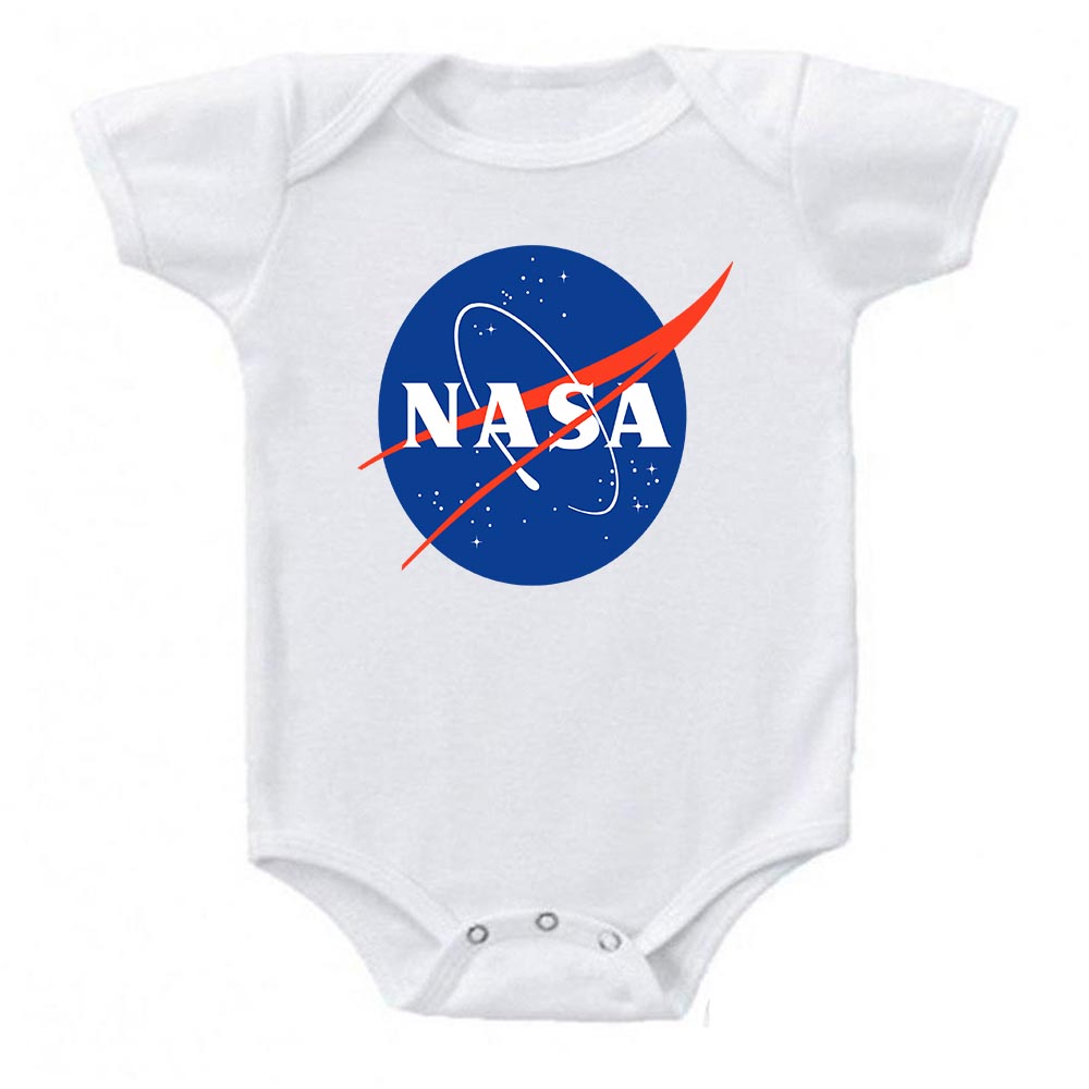 Ink Trendz® NASA Meatball Signature Logo Space Exploration Baby Bodysuit Onesie, Nasa Onesies, Nasa Onesie