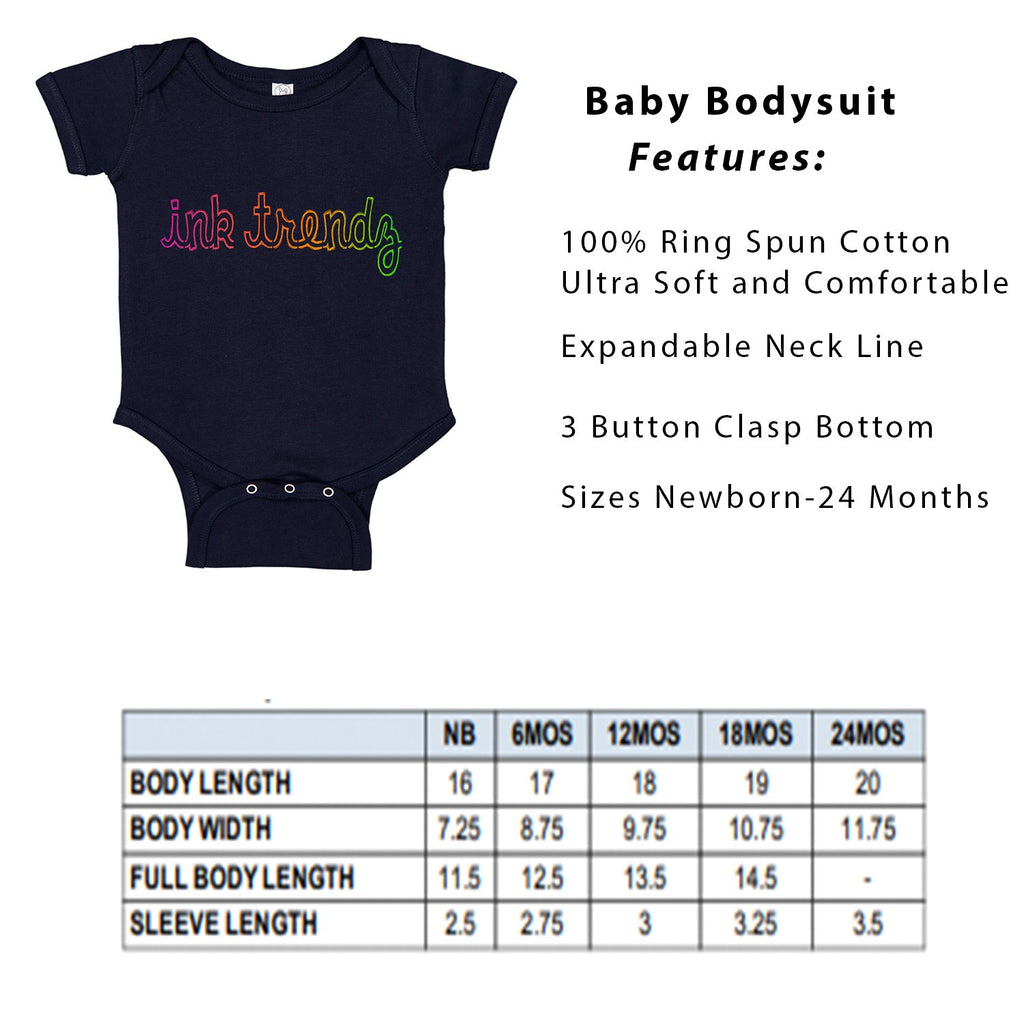 Ink Trendz® Brazil Aloha Flag Brasil Baby Bodysuit