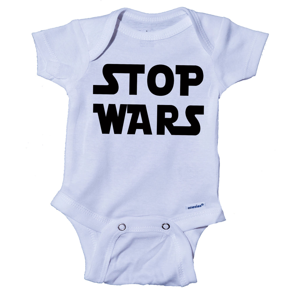 Ink Trendz® STOP WARS Baby Onesie® One-Piece Bodysuit Star Wars Themed  onesie, Nerdy Baby Onesies