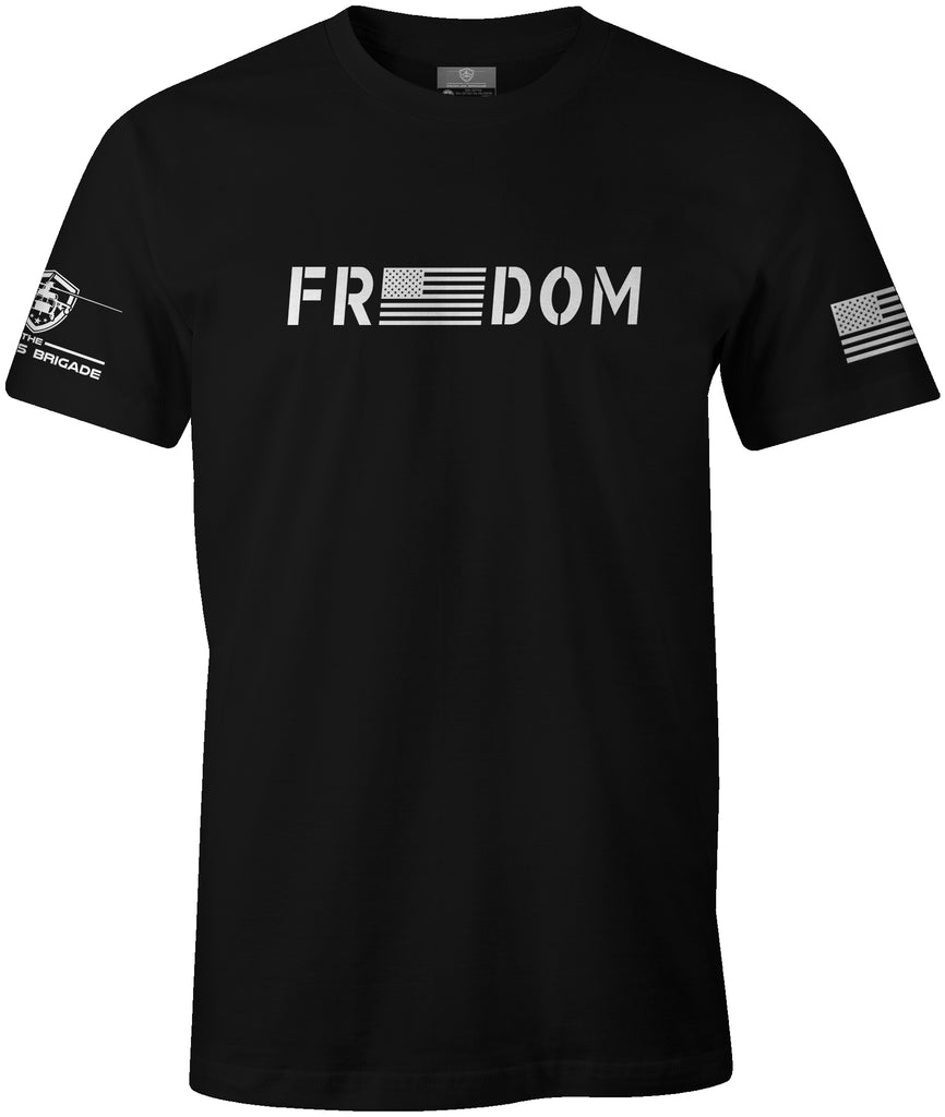 The Peoples Brigade Freedom T-Shirt Freedom T-shirt, Grunt Style T-Shirt Nine-Line T-Shirt, freedom Tee, Freedom Apparel, 1776 T-Shirt, Military T-Shirt, Marines T-Shirt, Army t-shirt, Black