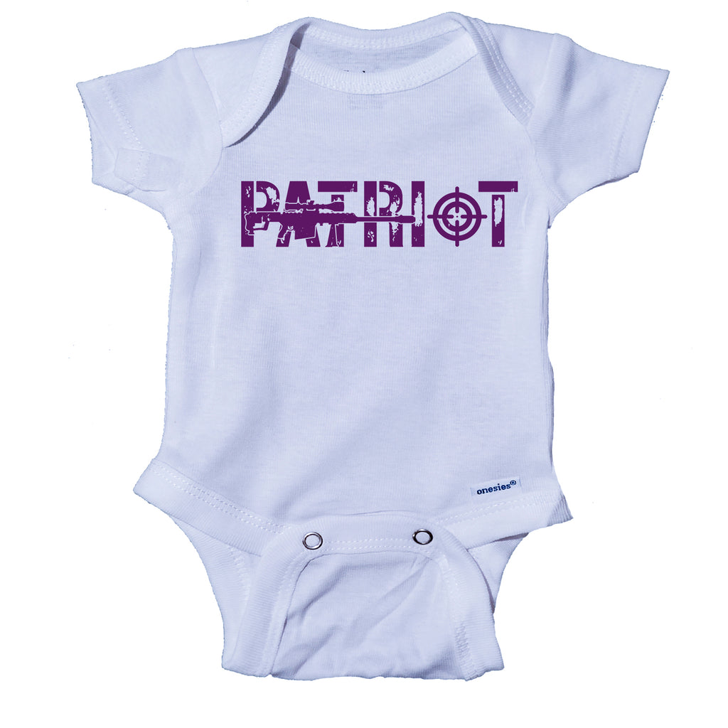 Ink Trendz Distressed PATRIOT AR-15 Gun Freedom Onesie®, Military Onesie, Military Baby, Patriot Baby, Patriotic Onesie, Patriot Onesie, AR-15 Onesie