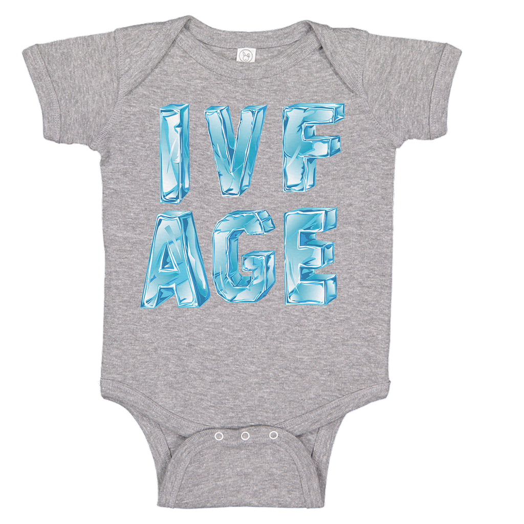 IVF AGE Frozen Infertility Parody IVF Infertility Baby Bodysuit