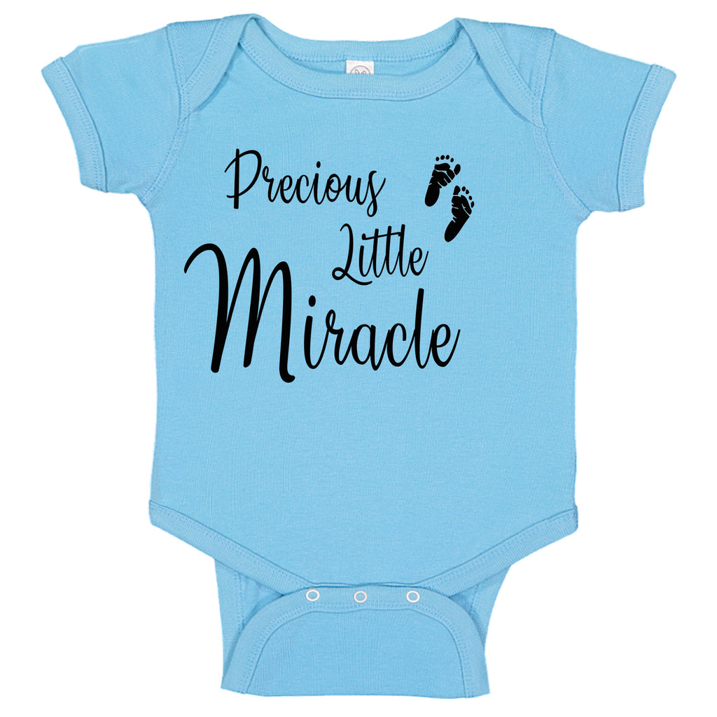Precious Little Miracle Fertility Foot Prints Baby Bodysuit Romper