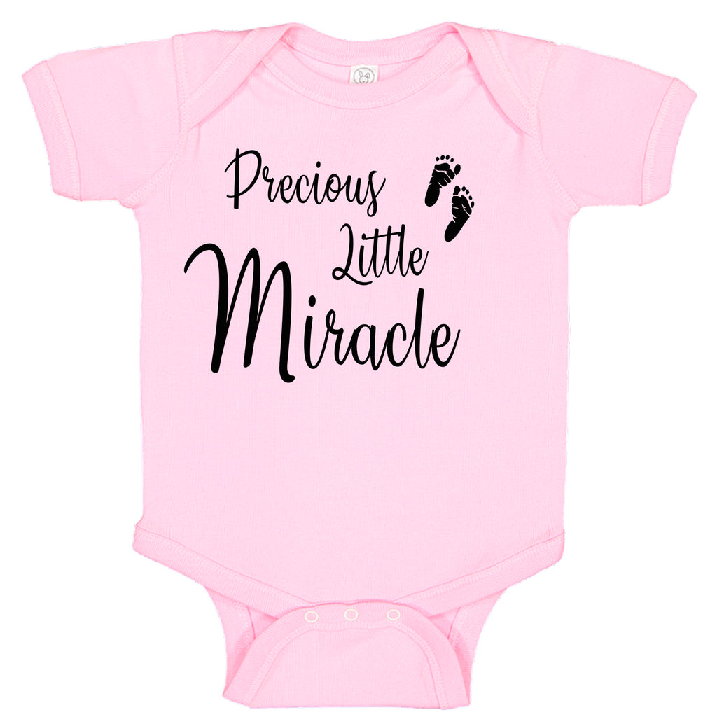 Precious Little Miracle Fertility Foot Prints Baby Bodysuit Romper