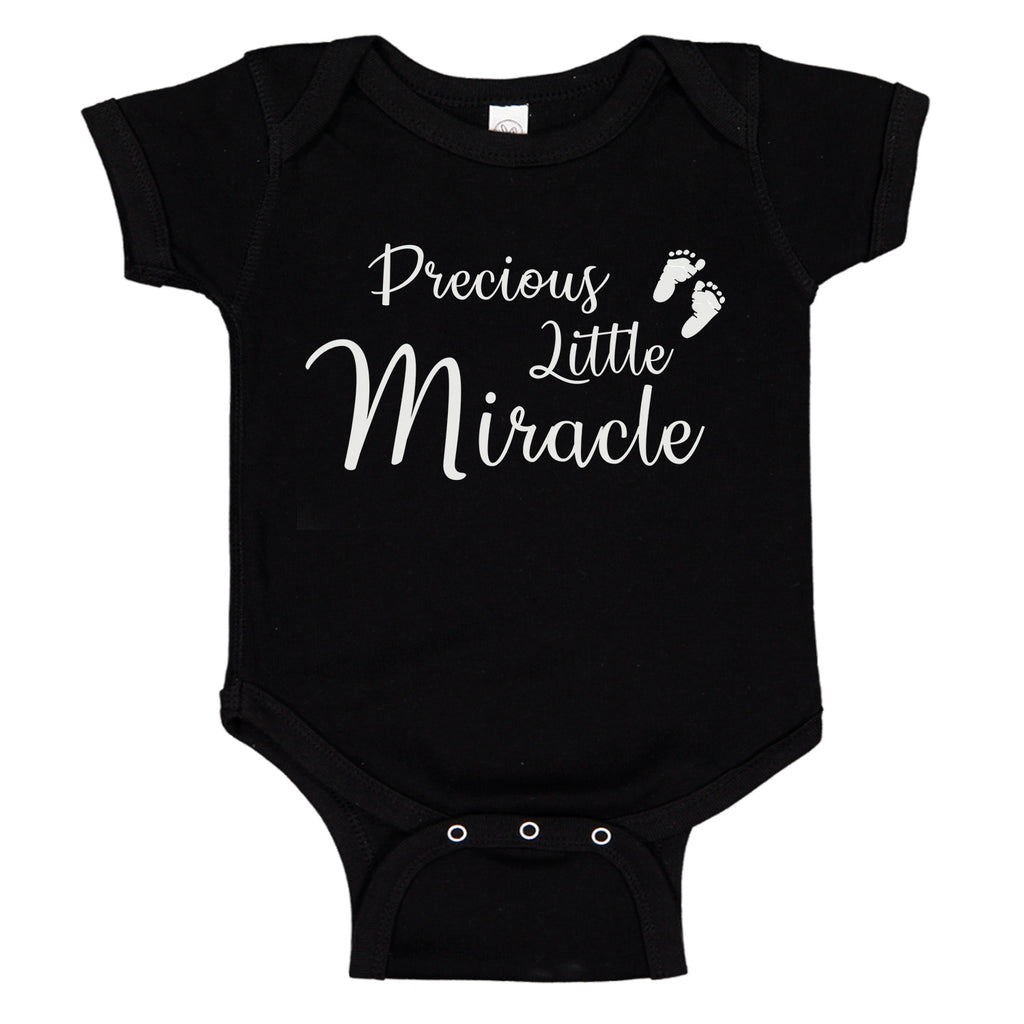 Precious Little Miracle Foot Prints Baby Bodysuit Romper