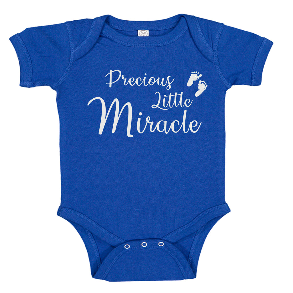 Precious Little Miracle Foot Prints Baby Bodysuit Romper