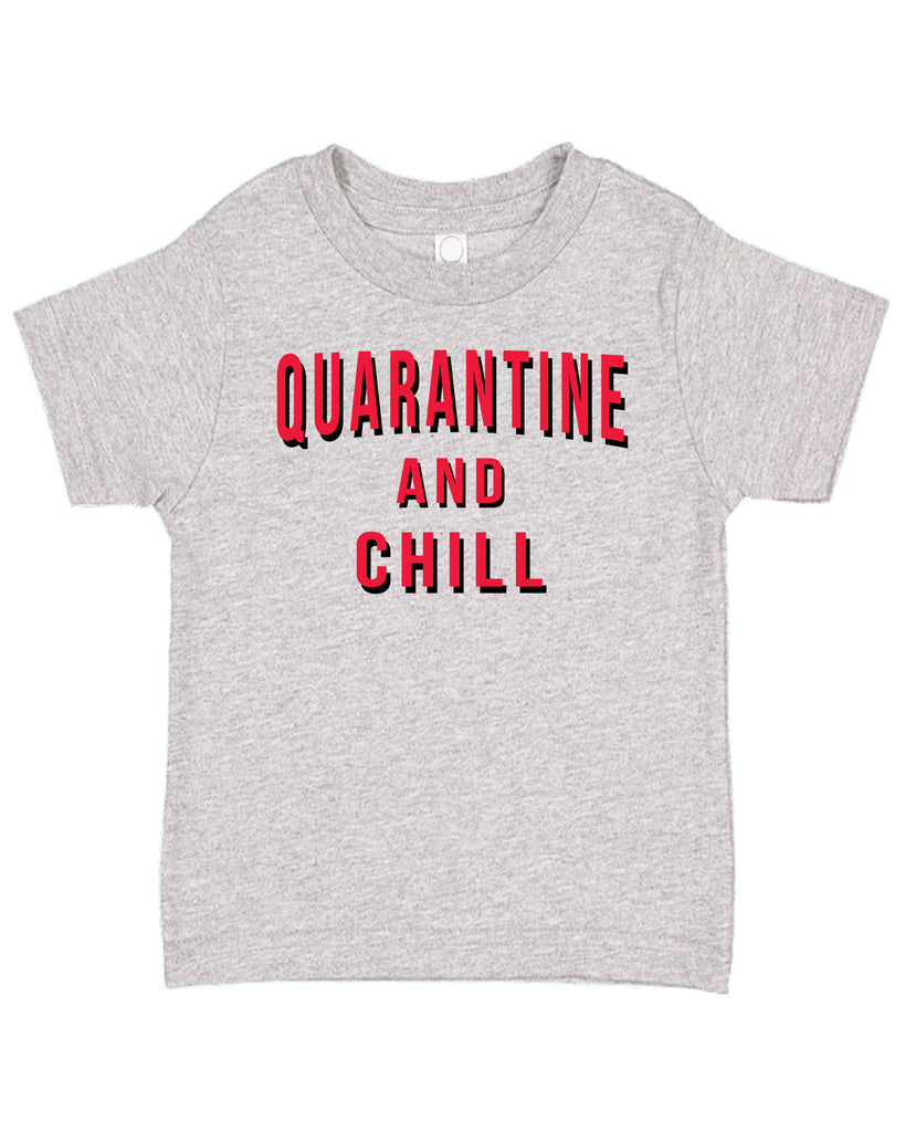 Ink Trendz® Quarantine And Chill  Funny Covid-19 Baby Toddler Tee T-Shirt Netflix inspired t-shirt, netflix and chill