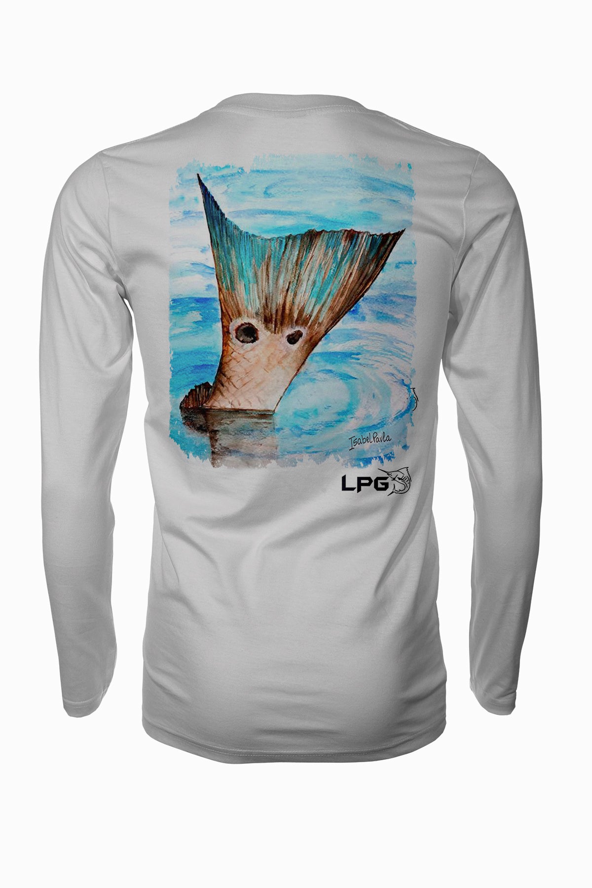 Redfish Tail Florida Style Long Sleeve Fishing Shirt for Unisex