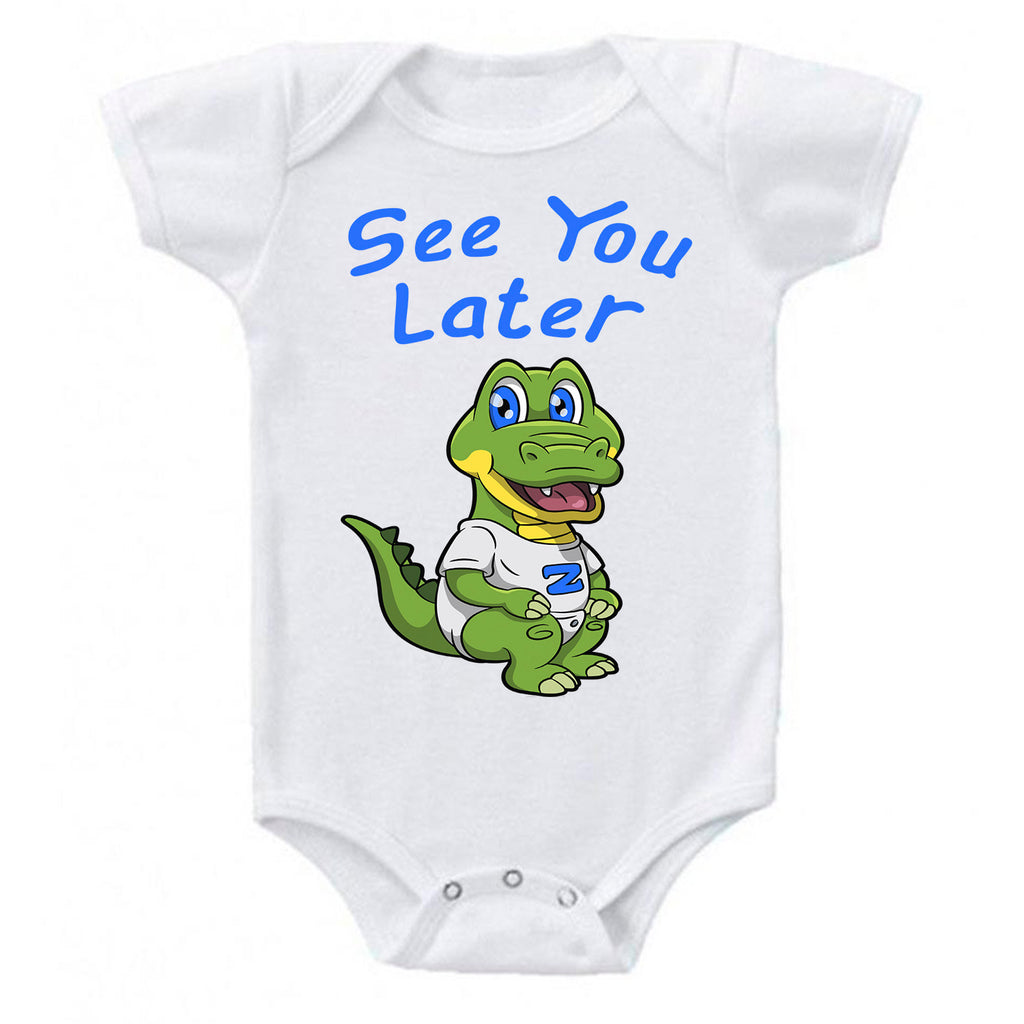 See You Later Alligator Cute Baby Bodysuit Romper