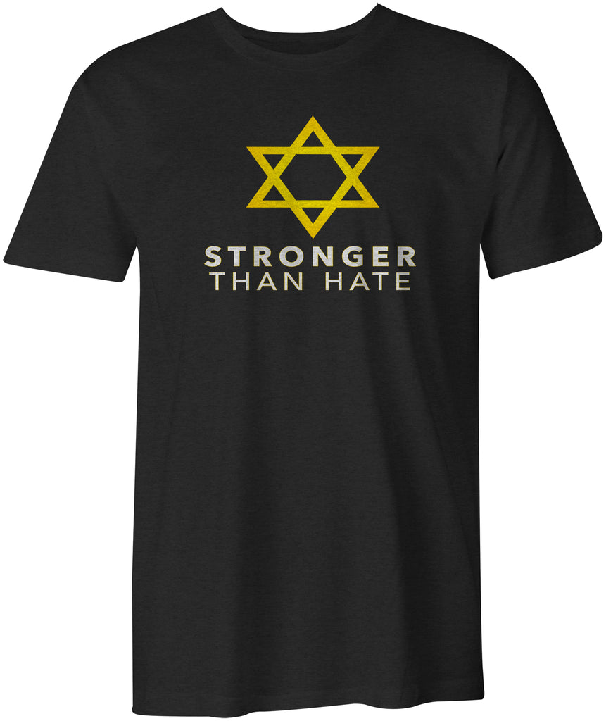 Star of David Stronger Than Hate Awareness  #StrongerThanHate T-shirt