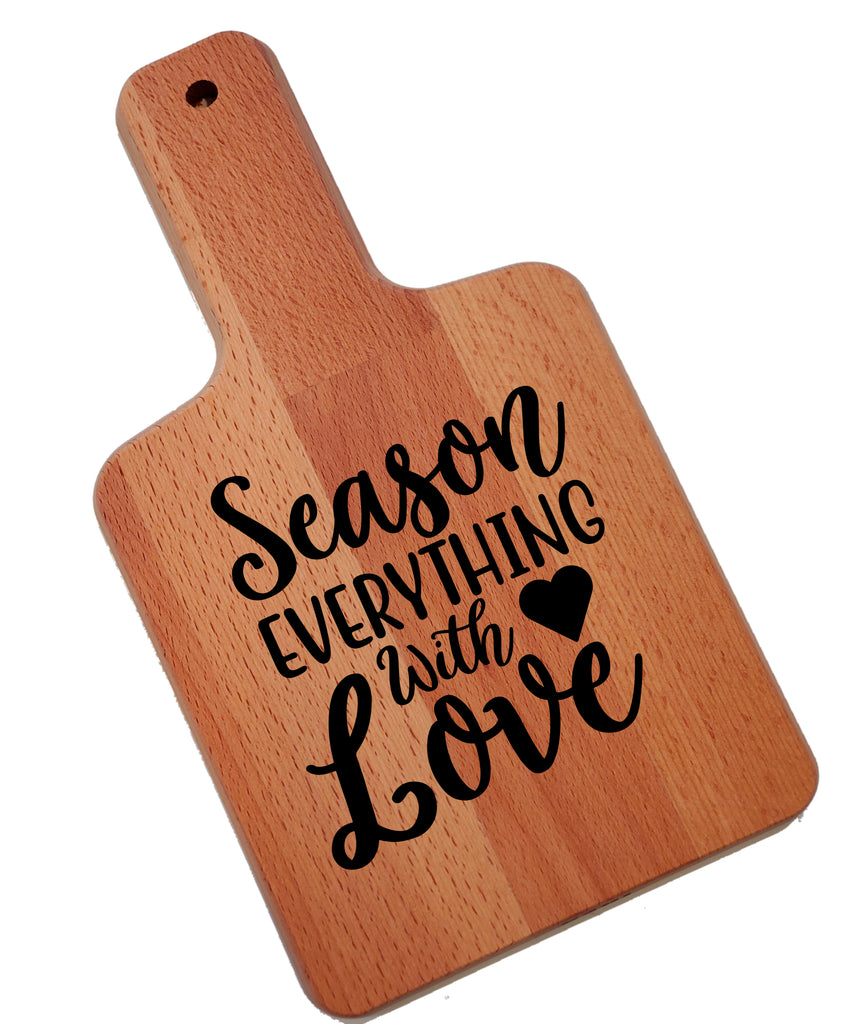 Ink Trendz Season Everything With Love Decorative Charcuterie Cheese Cutting Board