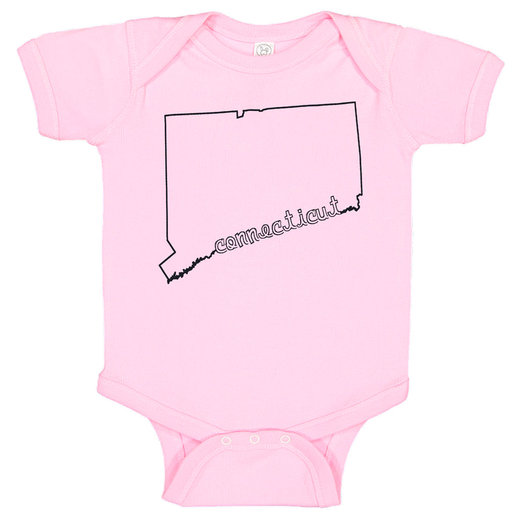 Connecticut State Pride Baby Bodysuit Romper