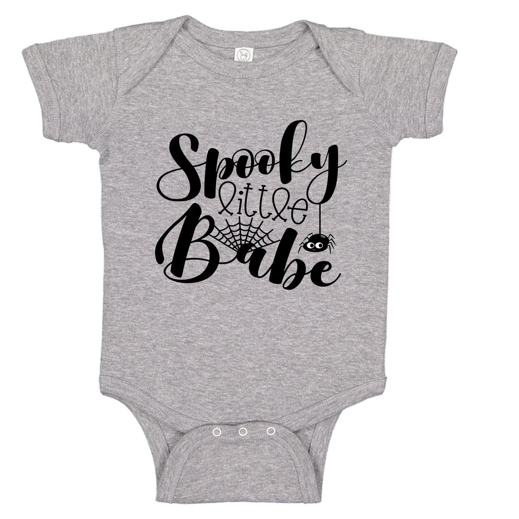 Ink Trendz® Spooky Little Babe Cute Halloween Baby Girl Bodysuit Romper Onesie, Halloween Onesie