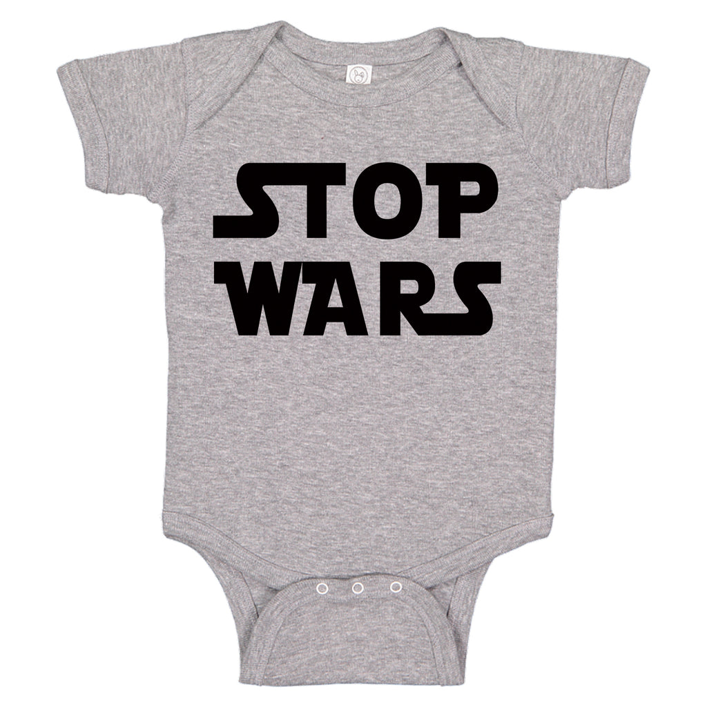 Ink Trendz® Stop Wars Funny Nerdy Baby One-Piece Bodysuit