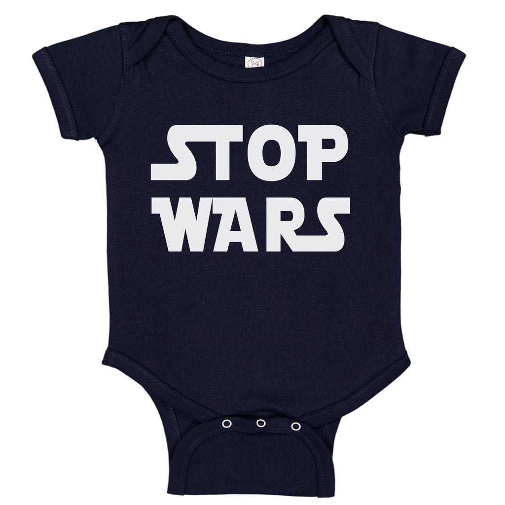 Ink Trendz® Stop Wars Funny Nerdy Baby One-Piece Bodysuit