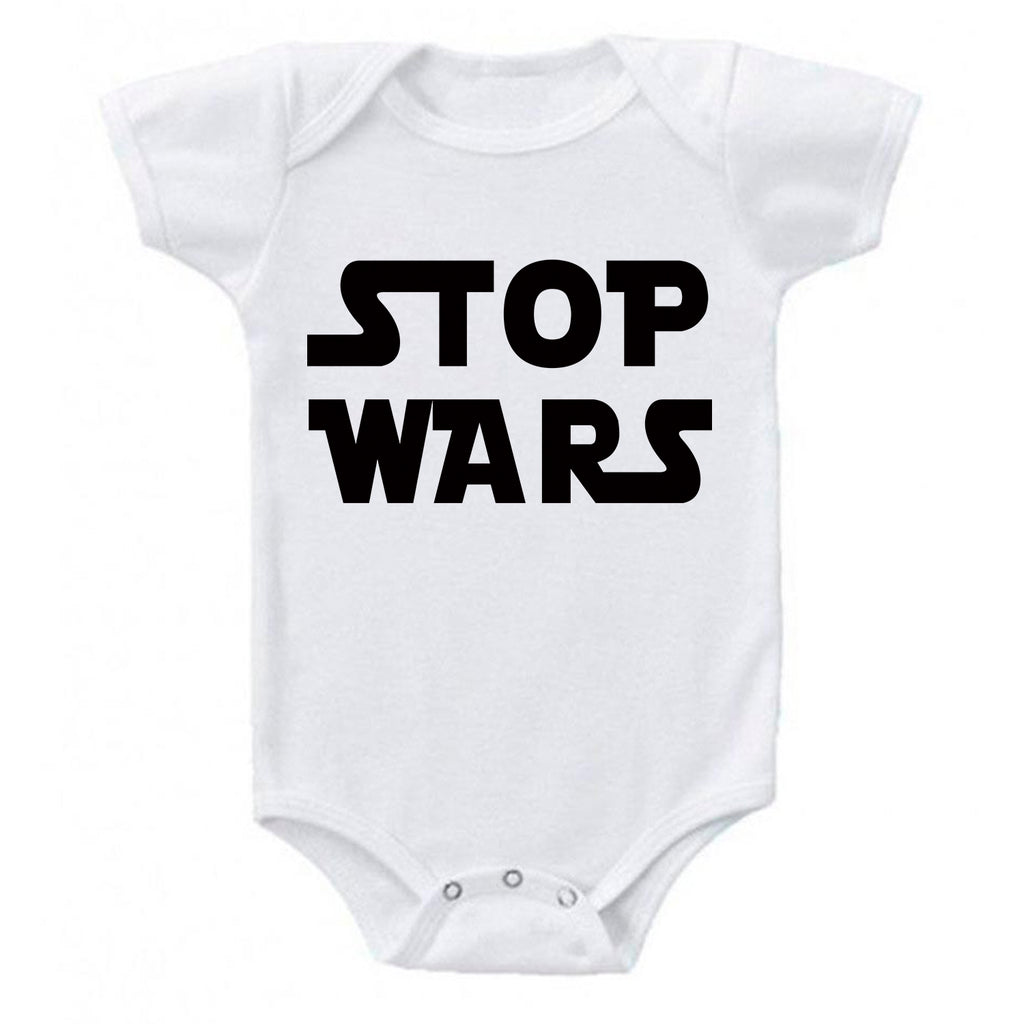 Ink Trendz® Stop Wars Funny Nerdy Baby One-Piece Bodysuit