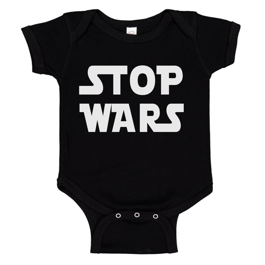 Ink Trendz® Stop Wars Funny Nerdy Baby One-Piece Bodysuit