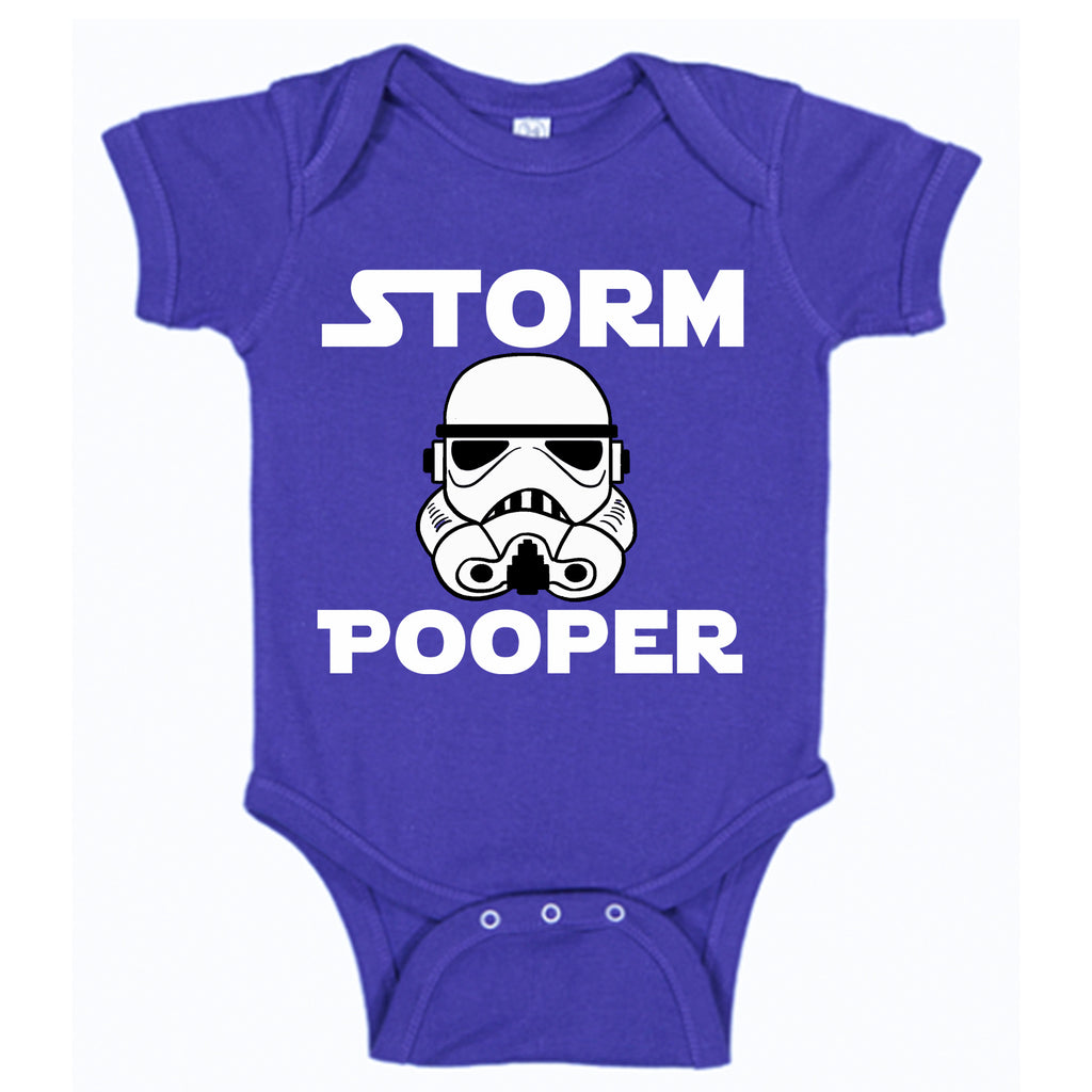 Ink Trendz® Storm Pooper Trooper Funny Baby One-Piece Bodysuit