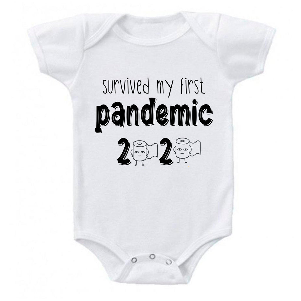 Ink Trendz® Survived My First Pandemic Quarantine  Baby-Toddler One-piece Bodysuit